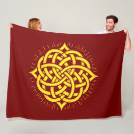 Oändlig Harmoni: Sakral Mandala Keltisk Symbolkons Fleecefilt