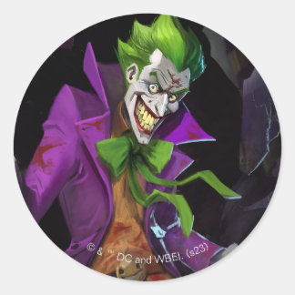 Oändlig Joker-illustration av kris Runt Klistermärke