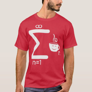 Oändlig kaffe Math Älskare Beroende Sigma Drink C T Shirt
