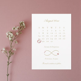 Oändlig kärlek Dubbel Lycka Kalender Bröllop  Spara Datumet