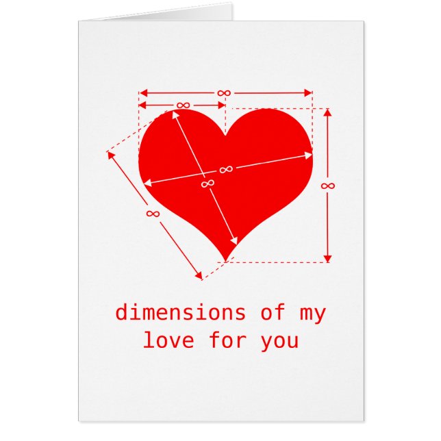 Oändlig kärlek hälsningskort (Framsidan)