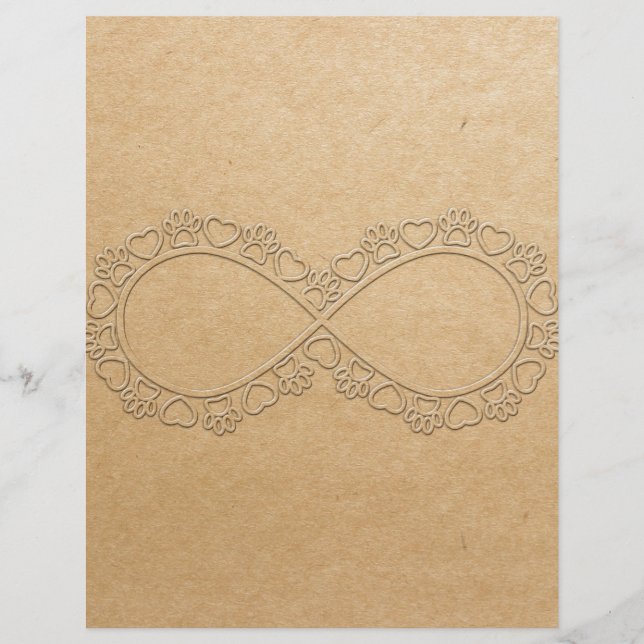 Oändlig kärlek Hund Tassavtryck (Framsida)