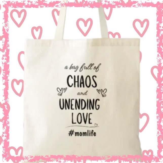 Oändlig kärlek Morminnessor Roligt Morsdagspresent Tygkasse (Get yours today and embrace the chaos with love in every step!)