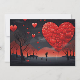 Oändlig kärlek: Skriv ditt brev - Valentinskort Julkort