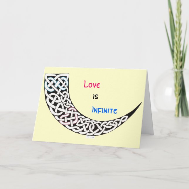 Oändlig kärlekvalentin kort för dag (Framsida)