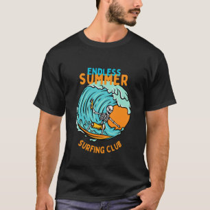 Oändlig klubb för sommarsurfning t shirt