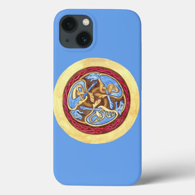 Oändlig knut med djur Fodral-Mate iphone case (Baksida)