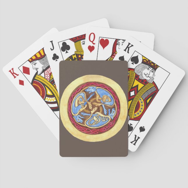 Oändlig knut på djur casinokort (Baksidan)