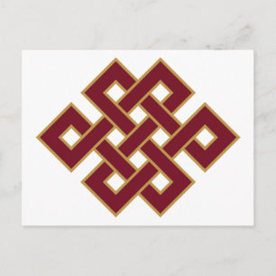 Oändlig Knut Symbol Vykort