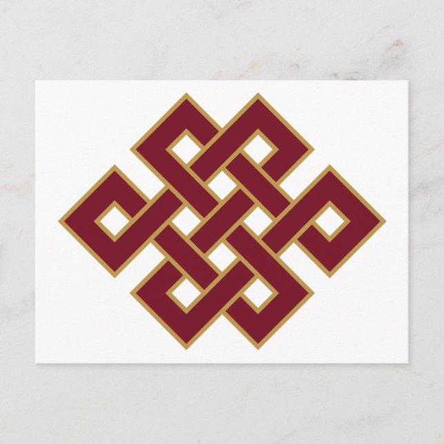 Oändlig Knut Symbol Vykort (Framsida)