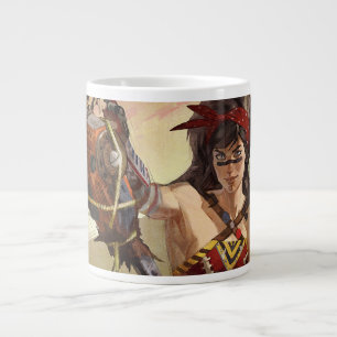 Oändlig kris Atomatisk  kvinnoillustration Jumbo Mugg