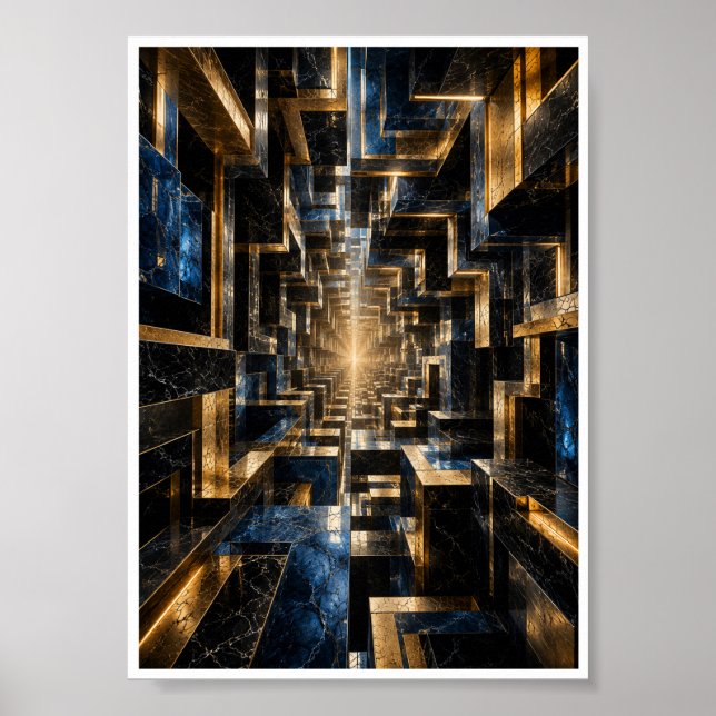 Oändlig Kubtunnel Poster (Framsidan)