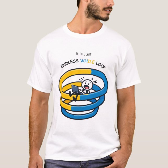 Oändlig Loop Medveten Python Utvecklare | T-shirt (Framsida)