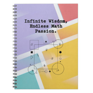 Oändlig matematik passion Oändlig visdom utbilda Anteckningsbok