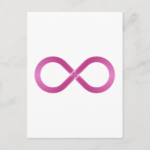 Oändlig oändlig symbol vykort