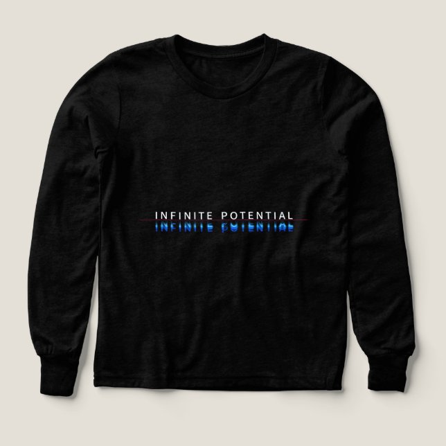 Oändlig Potential Glitch T-shirt (Design framsida)