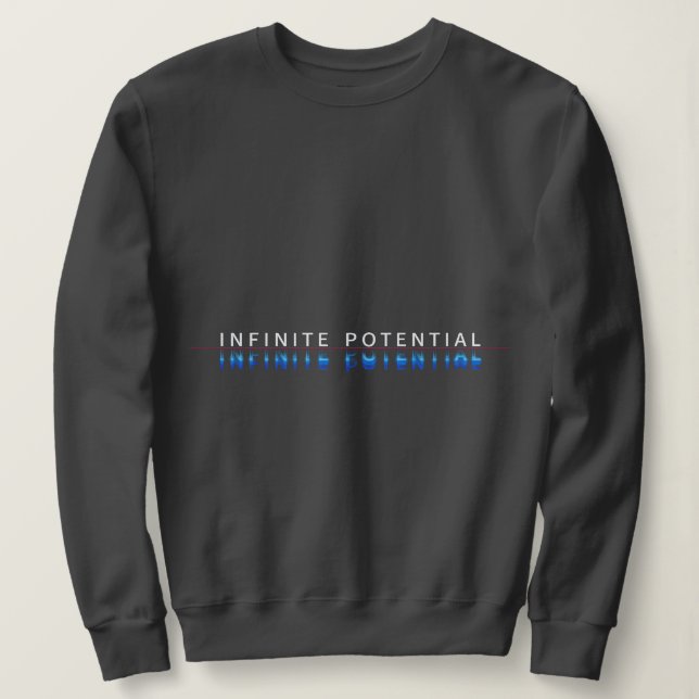 Oändlig Potential Glitch-tröja T Shirt (Design framsida)