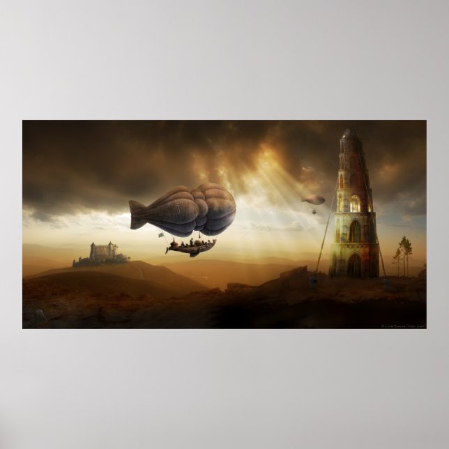 Oändlig resa | Steampunk Otrovärdig Äventyr Poster (Framsidan)