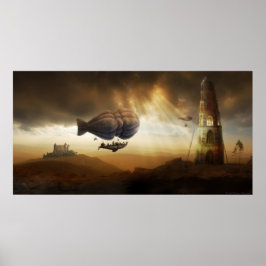 Oändlig resa | Steampunk Otrovärdig Äventyr Poster