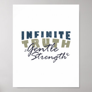 Oändlig Sanning, Mjuk Styrka Print Poster