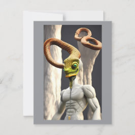 Oändlig Snake Gud Vykort