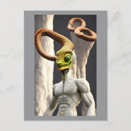 Oändlig Snake Gud Vykort