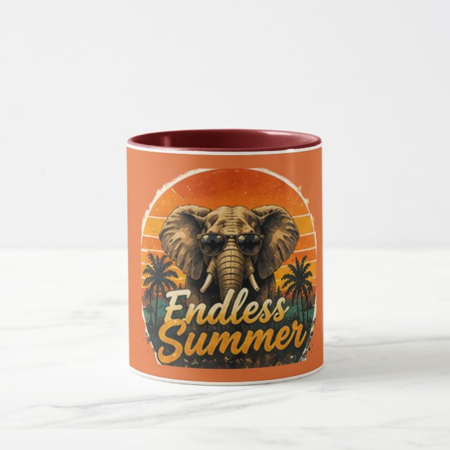 	Oändlig sommar Elefantmugg Röd Mugg (Center)
