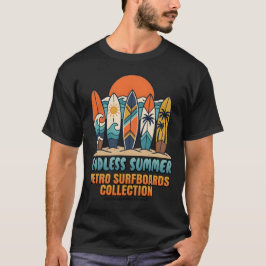 Oändlig sommar Retro Surfbrädor Strand T Shirt