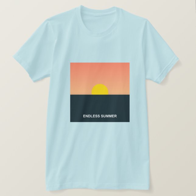 Oändlig sommar – Sol, frihet & bra vibbar T Shirt (Design framsida)