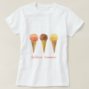 Oändlig sommarslogan Pastel glass sorbet T Shirt