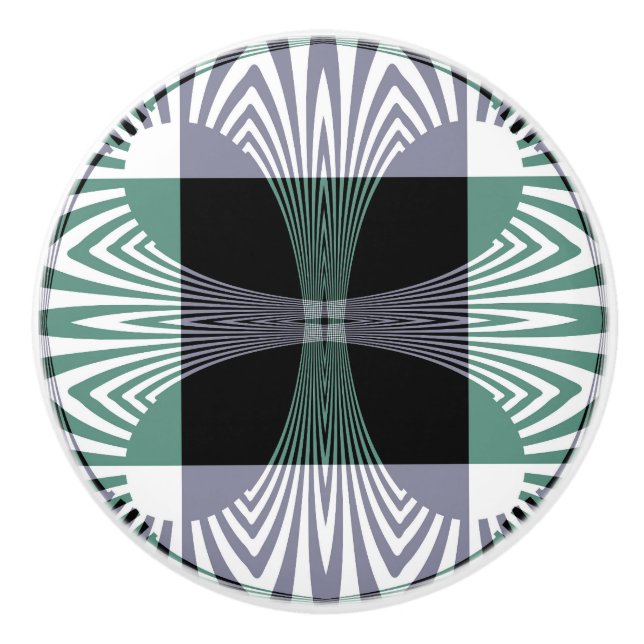 Oändlig spegling av det fyraPetala glaset Shine Ma Knopp (Framsidan)