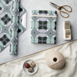 Oändlig spegling av det fyraPetala glaset Shine Ma Presentpapper