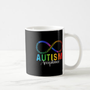 Oändlig symbol för att öka medvetenheten om autism kaffemugg