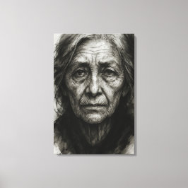 Oändlig tystnad - Kanvastrycket Wrinkled Truth Canvastryck