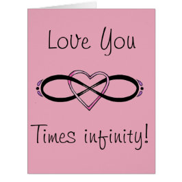 Oändlig utformning av Kärlek Jumbo Kort