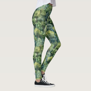 Oändlig vattenfärg för skog leggings