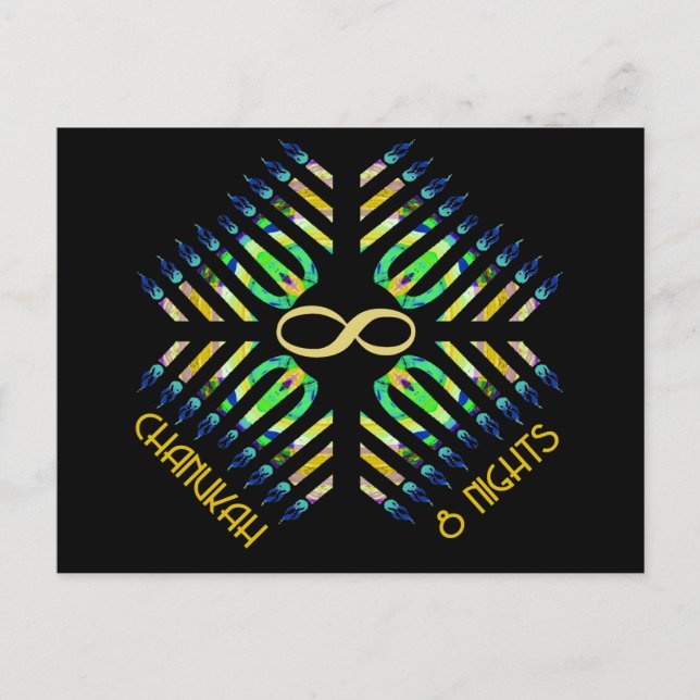 Oändliga 8 Nattvykort Vykort (Framsida)