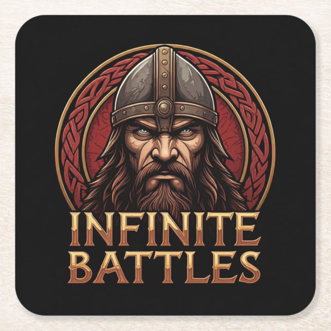 Oändliga attlar underlägg papper kvadrat (Framsidan)