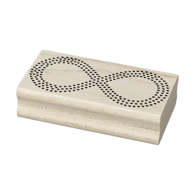 oändliga hjärtan silhuette art frimärke stämpel (Stämpel)