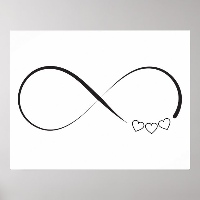 Oändliga hjärtan-symbol poster (Framsidan)