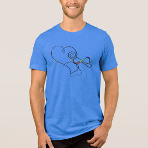 Oändliga höjdpunkter för autism t shirt
