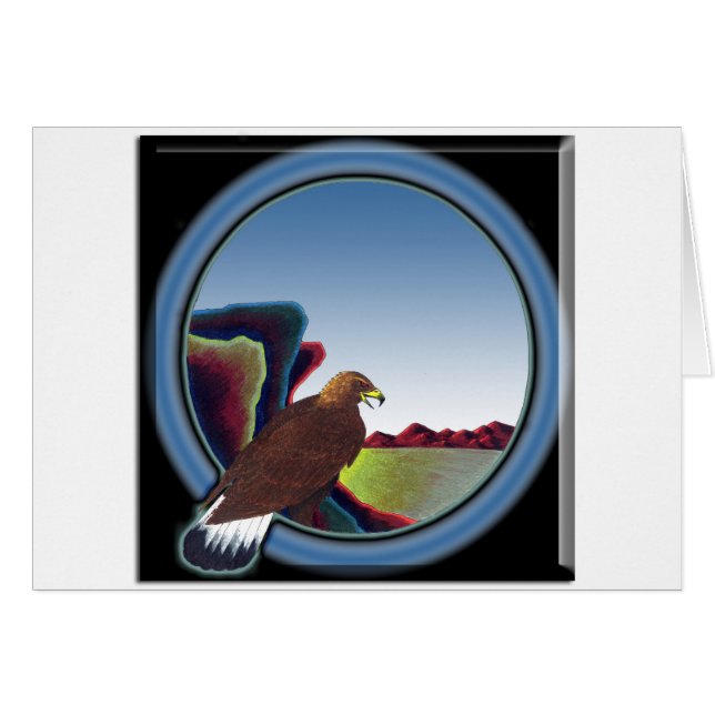 Oändliga horisonter hälsningskort (Framsidan Horizontal)