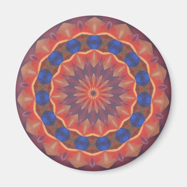 Oändliga mångfalders mandala magnet (Framsidan)