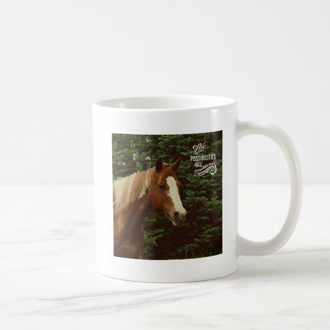 Oändliga möjligheter Måla horse Mare Kaffemugg (Höger)