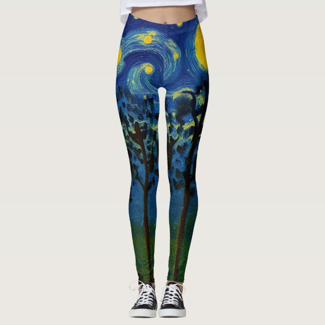 Oändliga skogar - Skogslandskap Leggings (Framsida)