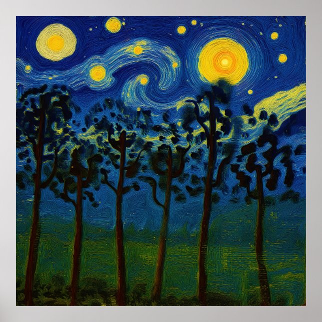 Oändliga skogar - Skogslandskap Poster (Framsidan)