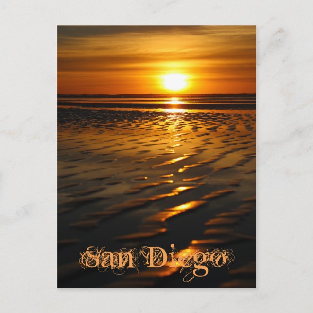 Oändliga solnedsättningar vykort (Framsida)