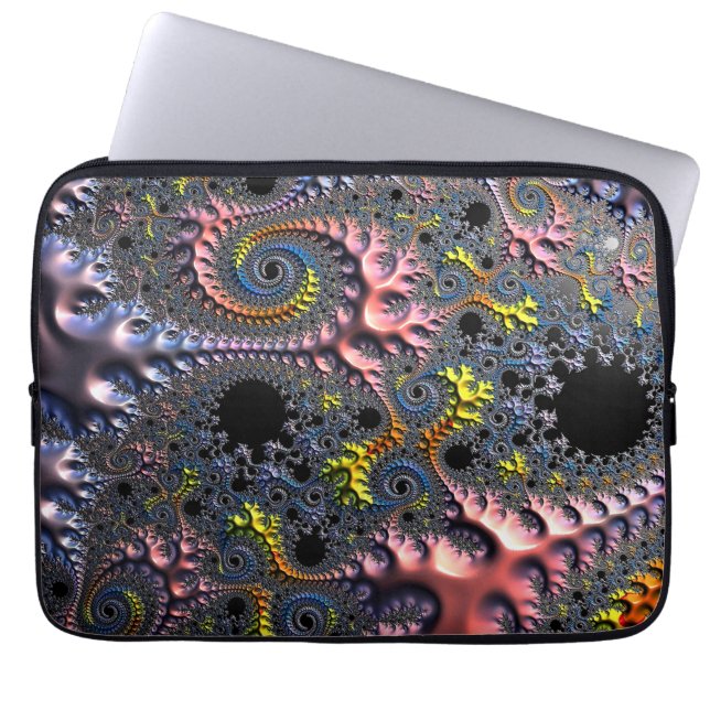Oändliga Spiralriken Laptop Fodral (Framsidan)