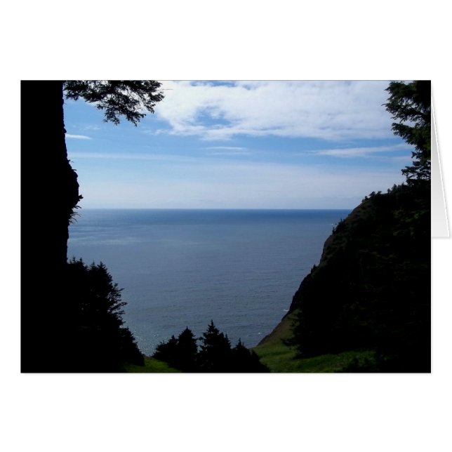 Oändliga vågor hälsningskort (Framsidan Horizontal)