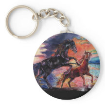 Oändliga vattenfärgshästar i Himlar